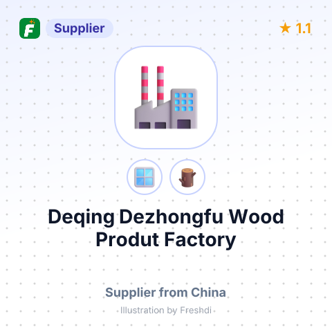 Deqing Dezhongfu Wood Produt Factory – summary card, no photo uploaded yet