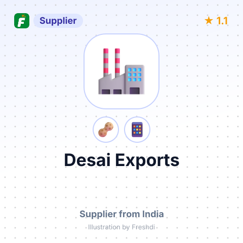 Desai Exports  – summary card, no photo uploaded yet
