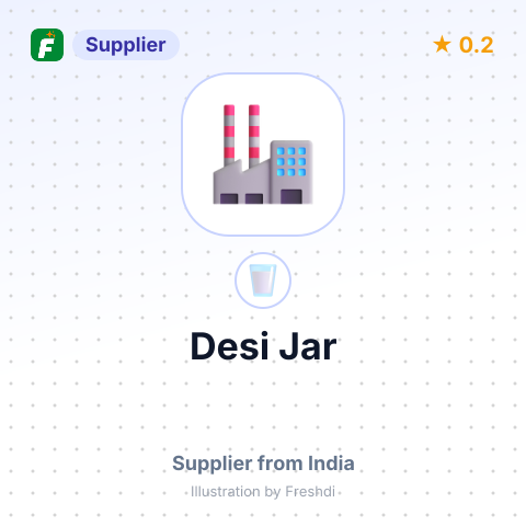 Desi Jar – summary card, no photo uploaded yet