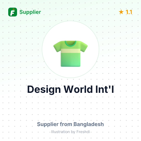 Design World Int'l – summary card, no photo uploaded yet