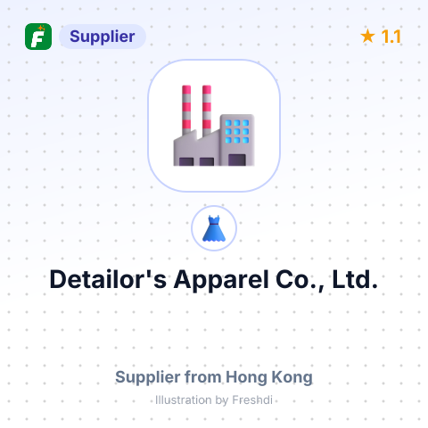 Detailor's Apparel Co., Ltd. – summary card, no photo uploaded yet
