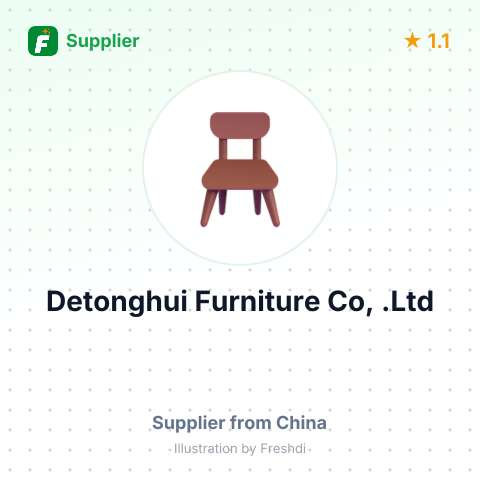 Detonghui Furniture Co, .Ltd – summary card, no photo uploaded yet