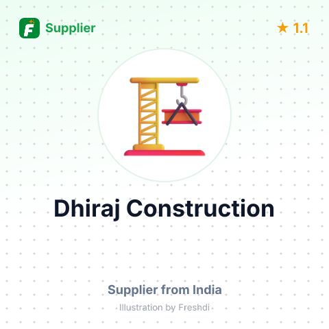Dhiraj Construction  – summary card, no photo uploaded yet