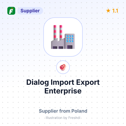 Dialog Import Export Enterprise – summary card, no photo uploaded yet