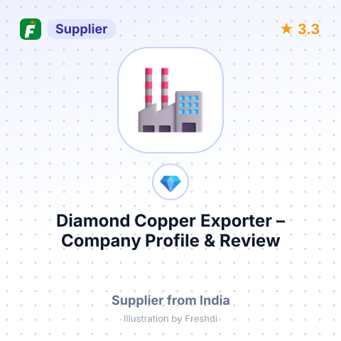 Diamond Copper Exporter – summary card, no photo uploaded yet