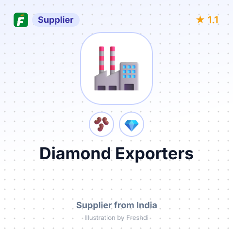 Diamond Exporters  – summary card, no photo uploaded yet