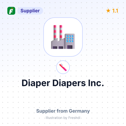 Diaper Diapers Inc. – summary card, no photo uploaded yet