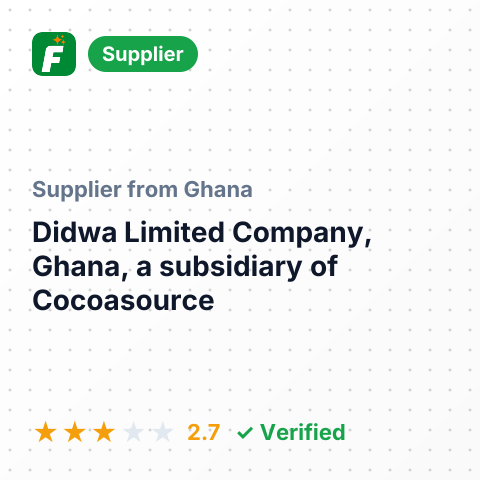 Didwa Limited Company, Ghana, a subsidiary of Cocoasource – summary card, no photo uploaded yet