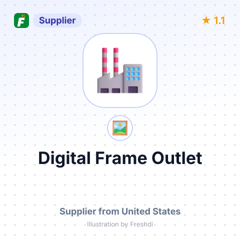 Digital Frame Outlet – summary card, no photo uploaded yet