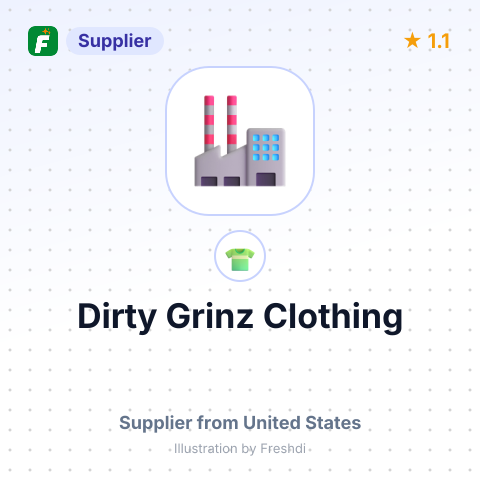 Dirty Grinz Clothing – summary card, no photo uploaded yet