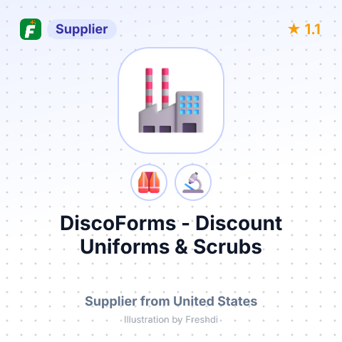 DiscoForms - Discount Uniforms & Scrubs – summary card, no photo uploaded yet