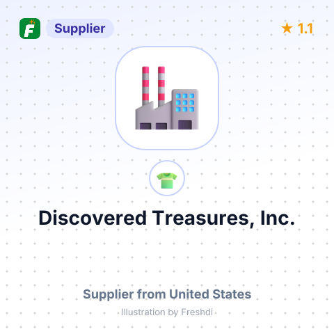 Discovered Treasures, Inc. – summary card, no photo uploaded yet