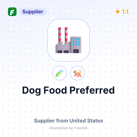 Dog Food Preferred – summary card, no photo uploaded yet