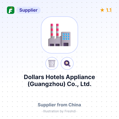 Dollars Hotels Appliance (Guangzhou) Co., Ltd. – summary card, no photo uploaded yet