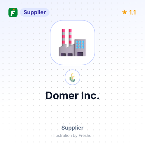Domer Inc. – summary card, no photo uploaded yet