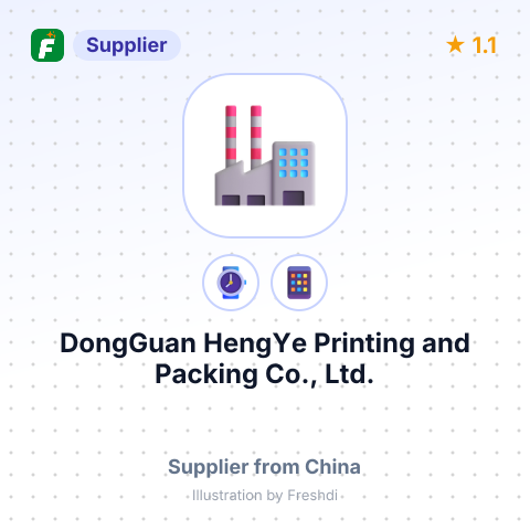 DongGuan HengYe Printing and Packing Co., Ltd. – summary card, no photo uploaded yet