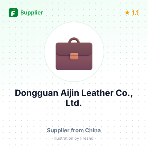 Dongguan Aijin Leather Co., Ltd. – summary card, no photo uploaded yet
