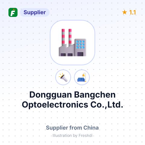Dongguan Bangchen Optoelectronics Co.,Ltd. – summary card, no photo uploaded yet