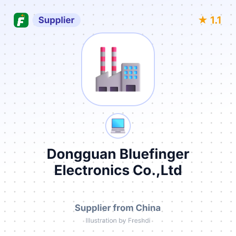 Dongguan Bluefinger Electronics Co.,Ltd – summary card, no photo uploaded yet