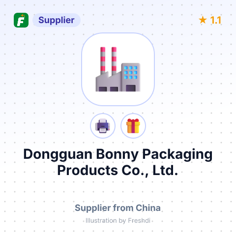 Dongguan Bonny Packaging Products Co., Ltd. – summary card, no photo uploaded yet
