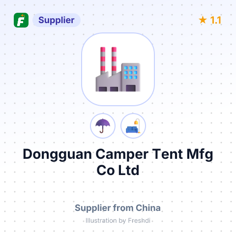 Dongguan Camper Tent Mfg Co Ltd – summary card, no photo uploaded yet