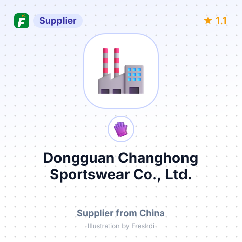 Dongguan Changhong Sportswear Co., Ltd. – summary card, no photo uploaded yet