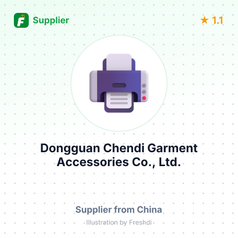 Dongguan Chendi Garment Accessories Co., Ltd. – summary card, no photo uploaded yet