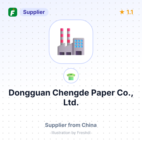 Dongguan Chengde Paper Co., Ltd. – summary card, no photo uploaded yet