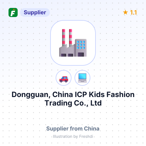 Dongguan, China ICP Kids Fashion Trading Co., Ltd – summary card, no photo uploaded yet