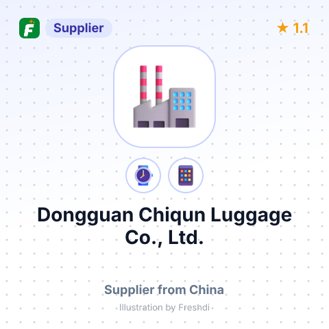 Dongguan Chiqun Luggage Co., Ltd. – summary card, no photo uploaded yet