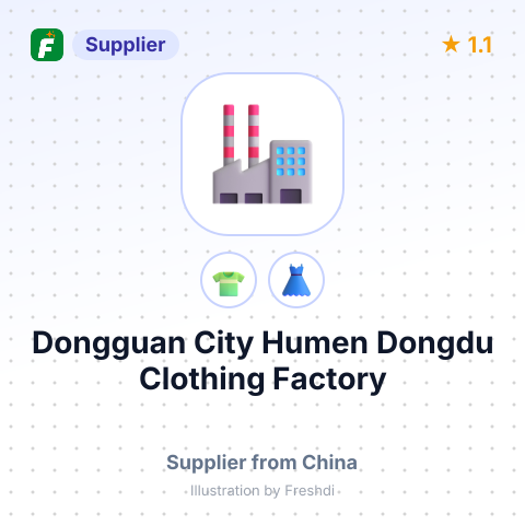 Dongguan City Humen Dongdu Clothing Factory – summary card, no photo uploaded yet
