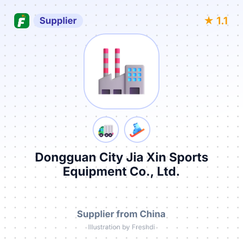 Dongguan City Jia Xin Sports Equipment Co., Ltd. – summary card, no photo uploaded yet