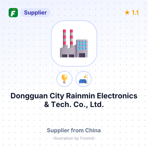 Dongguan City Rainmin Electronics & Tech. Co., Ltd. – summary card, no photo uploaded yet