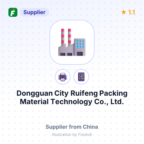 Dongguan City Ruifeng Packing Material Technology Co., Ltd. – summary card, no photo uploaded yet
