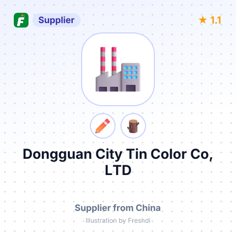 Dongguan City Tin Color Co, LTD – summary card, no photo uploaded yet