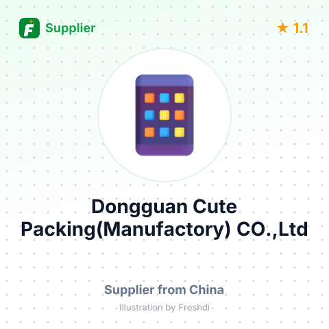 Dongguan Cute Packing(Manufactory) CO.,Ltd – summary card, no photo uploaded yet