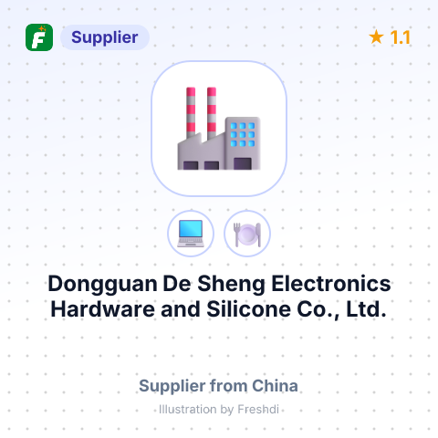 Dongguan De Sheng Electronics Hardware and Silicone Co., Ltd. – summary card, no photo uploaded yet