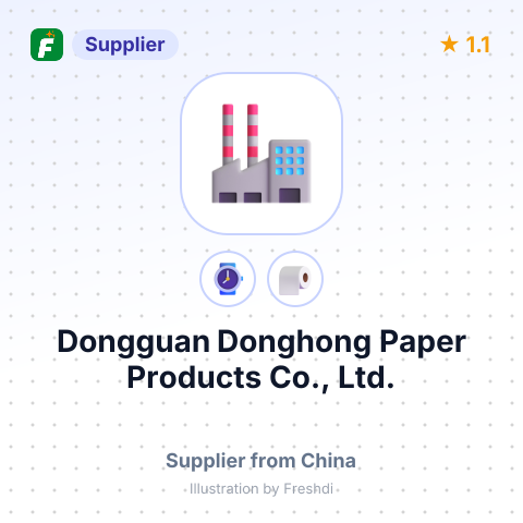 Dongguan Donghong Paper Products Co., Ltd. – summary card, no photo uploaded yet