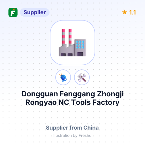 Dongguan Fenggang Zhongji Rongyao NC Tools Factory – summary card, no photo uploaded yet