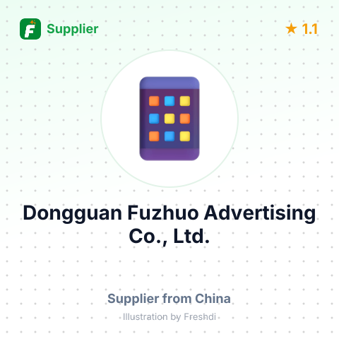 Dongguan Fuzhuo Advertising Co., Ltd. – summary card, no photo uploaded yet