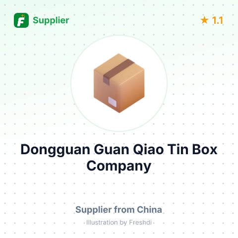 Dongguan Guan Qiao Tin Box Company – summary card, no photo uploaded yet