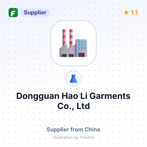 Dongguan Hao Li Garments Co., Ltd – summary card, no photo uploaded yet