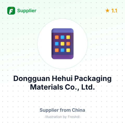 Dongguan Hehui Packaging Materials Co., Ltd. – summary card, no photo uploaded yet