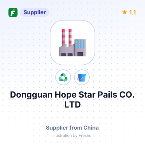 Dongguan Hope Star Pails CO. LTD – summary card, no photo uploaded yet