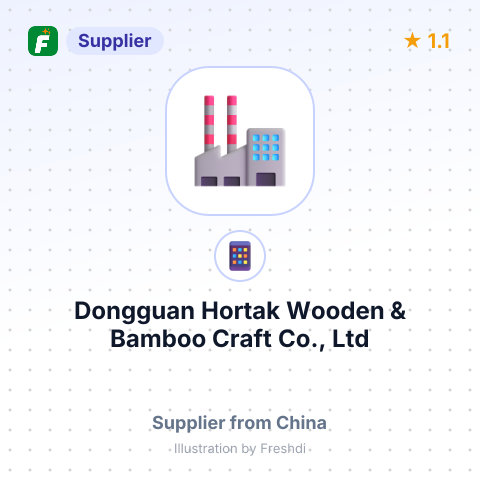 Dongguan Hortak Wooden & Bamboo Craft Co., Ltd – summary card, no photo uploaded yet