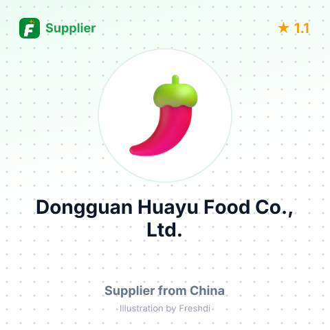 Dongguan Huayu Food Co., Ltd. – summary card, no photo uploaded yet