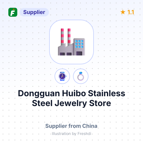 Dongguan Huibo Stainless Steel Jewelry Store – summary card, no photo uploaded yet