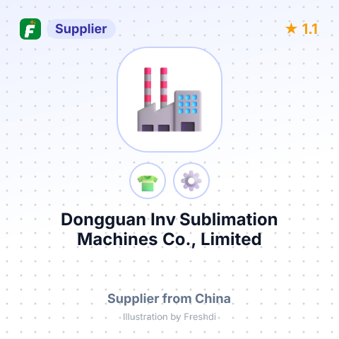Dongguan Inv Sublimation Machines Co., Limited – summary card, no photo uploaded yet