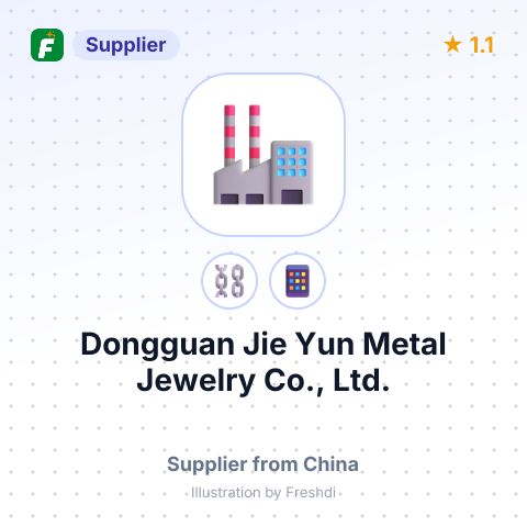 Dongguan Jie Yun Metal Jewelry Co., Ltd. – summary card, no photo uploaded yet