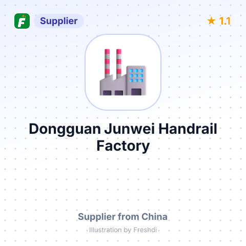 Dongguan Junwei Handrail Factory – summary card, no photo uploaded yet